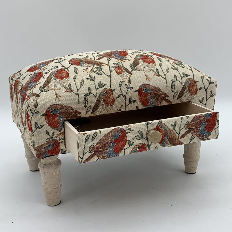 Fredrick 40cm Wide Rectangle Ottoman – Standard Footstool with Storage, Ideal for Bedroom or Living Room