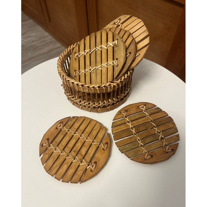 Ensemble de sous-verres avec support