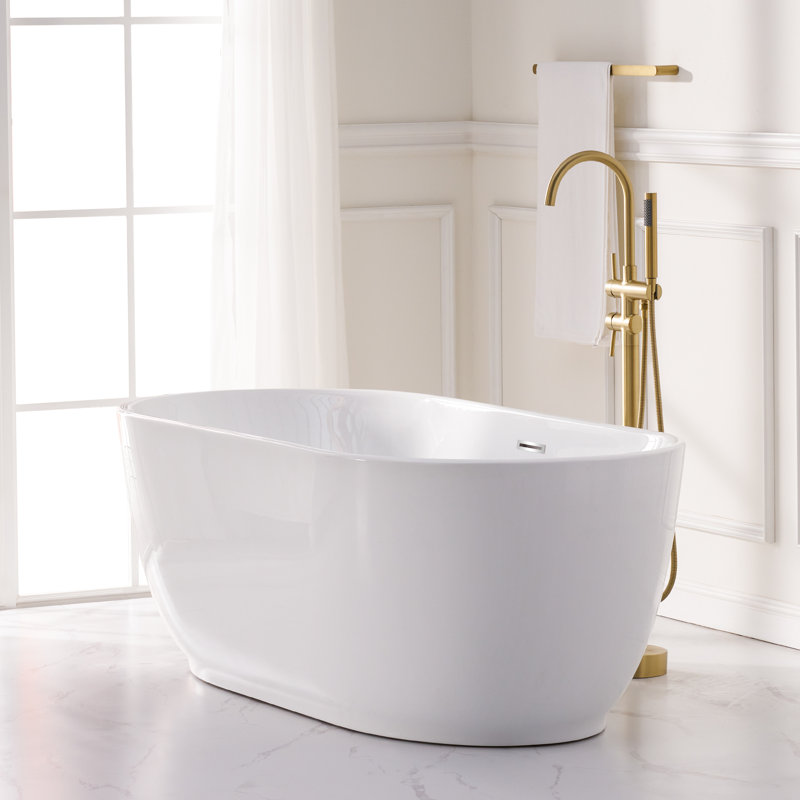 67'' x 31.5'' Freestanding Acrylic Bathtub