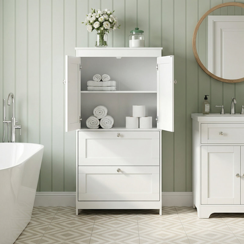 Fixed Bathroom Cabinet