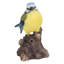 MOTION ACTIVATED SINGING BIRD BLUE TIT ON STUMP