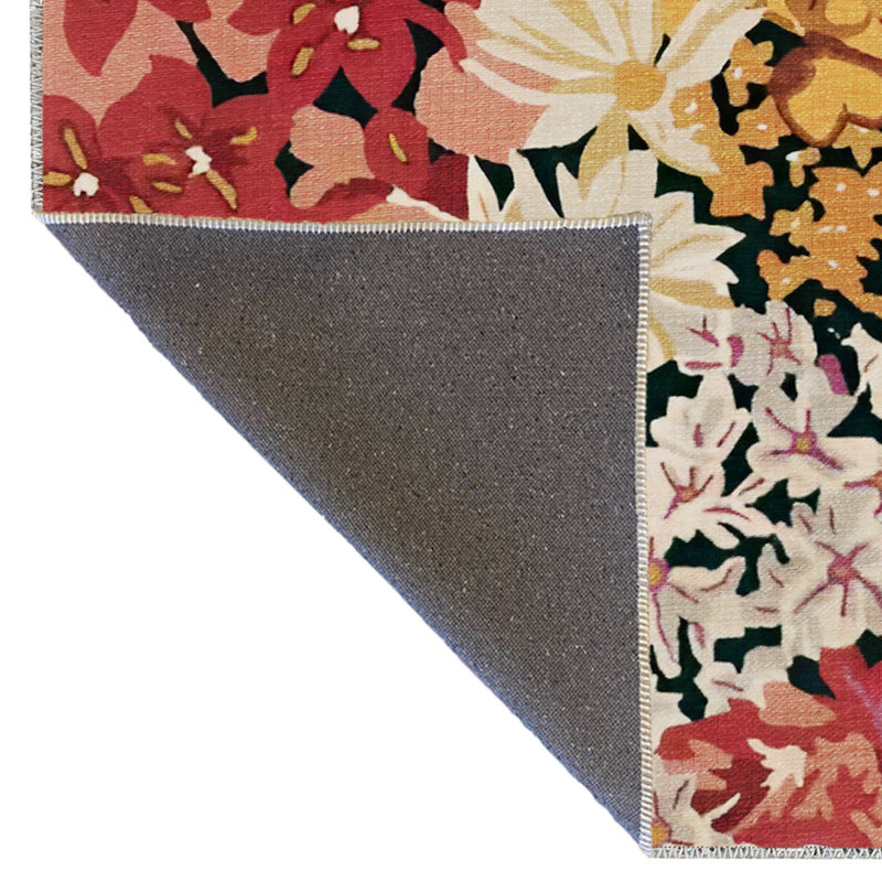 Tapis décoratif multicolore multicolore, Rectangle 4 pi 11 po x 7 pi 6 po