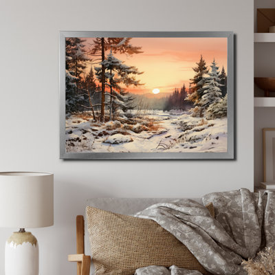 Winter Winter Tree Horizon sur toile