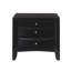 Table de chevet en bois avec 2 tiroirs et 1 plateau-1845222041