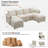 105.2" U-Shaped Modular Sectional Sofa with Storage -2113414611-2106767576