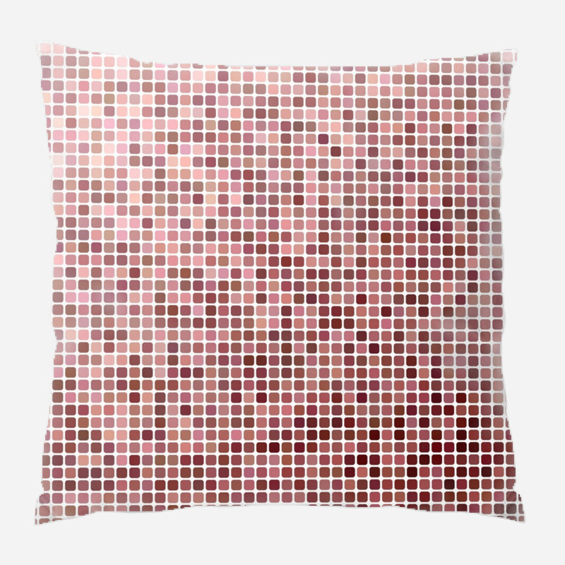 Coussin carré, Rose