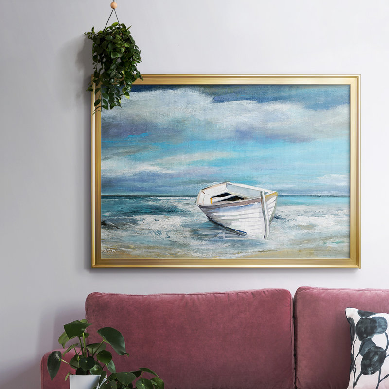 Classic Coast, reproduction d'art sur toile encadrée, Or, H 26 po x l 38 po x P 1,5 po
