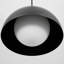 Luminaire suspendu en forme de dôme moderne 1 lumière avec globe en verre opale