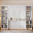 Azfar Murphy Bed with Desk and Bookshelf-673621524-691612077
