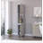 Devoux 2-Door 2-Shelf Kitchen Pantry Light Pine and Gray
