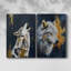 ANIMALS Series CXL III - Toile tendue avec châssis de qualité supérieure - Prêt à être accroché