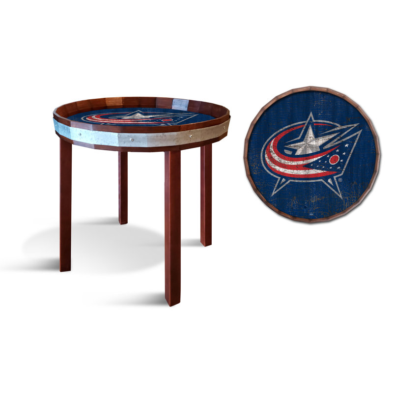 Tray Top End Table, Blue Jackets