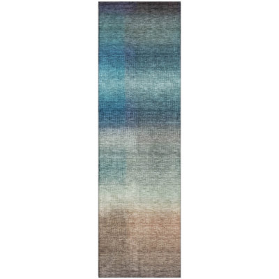 Premium Machine Washable Hooley AMF1735 Squares Rug