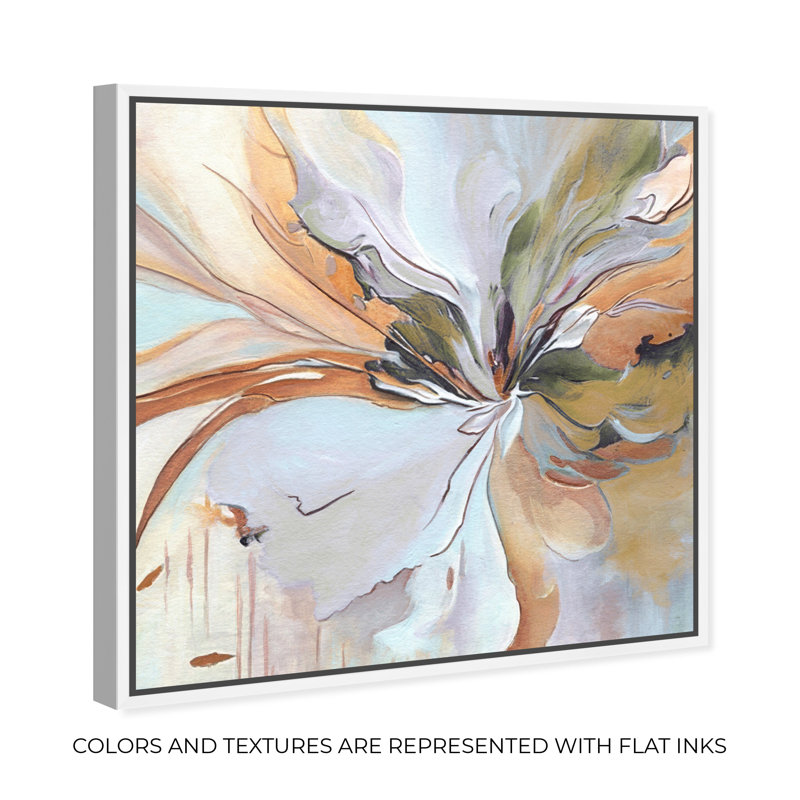 Golden Aesthetic, White Framed, 41" H x 41" W