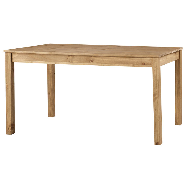 Cortavious Pine Solid Wood Dining Table, Antique Brown