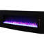 Foyer électrique de 21,33 pouces de hauteur - chaleur de 5000 / H, flamme multicolore, fonction minuterie, / Ul, évent 48 incurvé fixé au mur avant avec flamme à distance et, 1400W / H, 11 réglages de température, / Ul