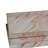 Hamza Rectangular Tray, Set of 2, Pink-Gold Marble Finish Polyurethane