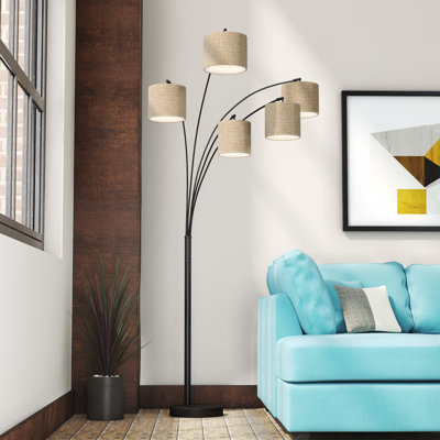 82'' Black Tree Floor Lamp