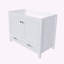 Meuble-lavabo de salle de bain de 42 pouces sans lavabo, rangement multifonctionnel avec portes et tiroir, cadre solide et durable et panneau MDF (base seulement)