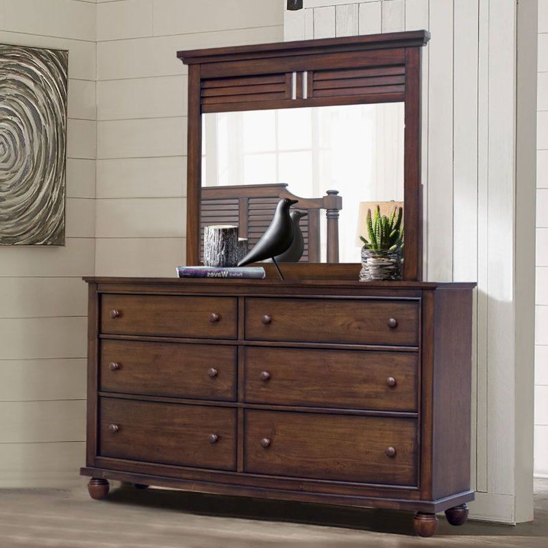 Tyntesfield 6 Drawer Dresser with Mirror
