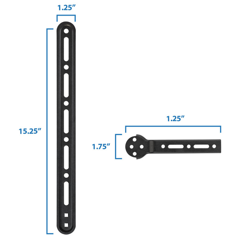 Mount-It Adjustable Sound Bar TV Mount Bracket For Mounting Above & Under TV | Fits 23 to 65 in.