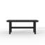 Table de salle à manger d'extérieur 70,9 po: bois synthétique PEHD et trou pour parasol-2068093232