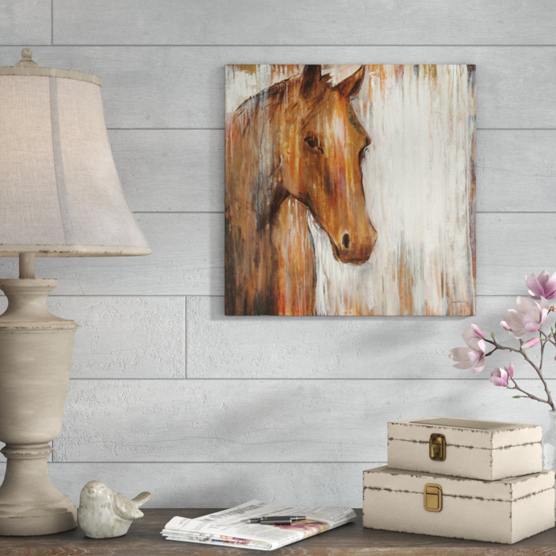 « painted pony », reproduction d’art sur toile tendue, H 36 po x l 36 po