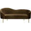 Causeuse courbée en velours 67 po Shurtz-390991170
