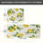Beige Sketch Watercolor Lemon Kitchen Mats,2 PC,For Kitchen & Bedroom