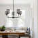 5 - Light Dimmable Wagon Wheel Chandelier