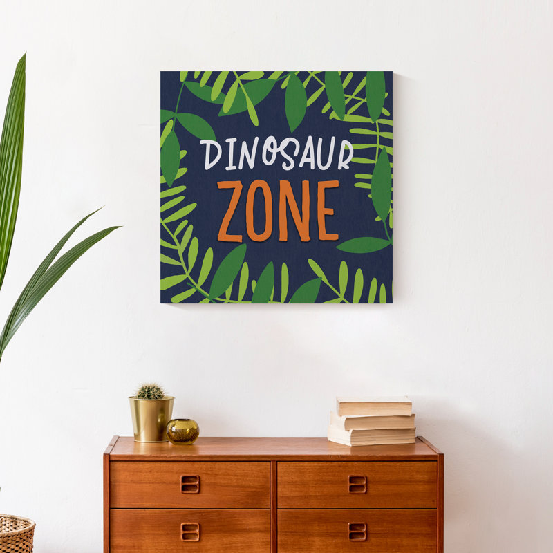 «Dinosaur Zone», reproduction sur toile, H 20 po x l 20 po x P 1,25 po