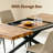 55.11"-70.86"Retro Rectangular Stretch Dining Table-985527820