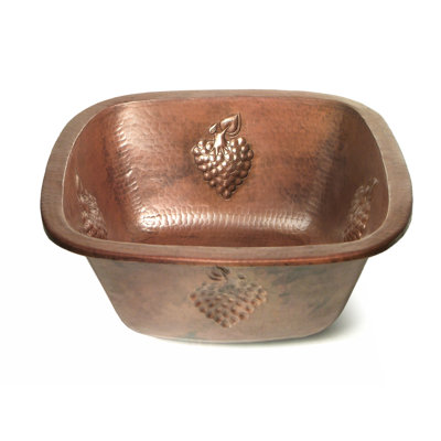 15'' L Single Bowl Copper Kitchen Sink