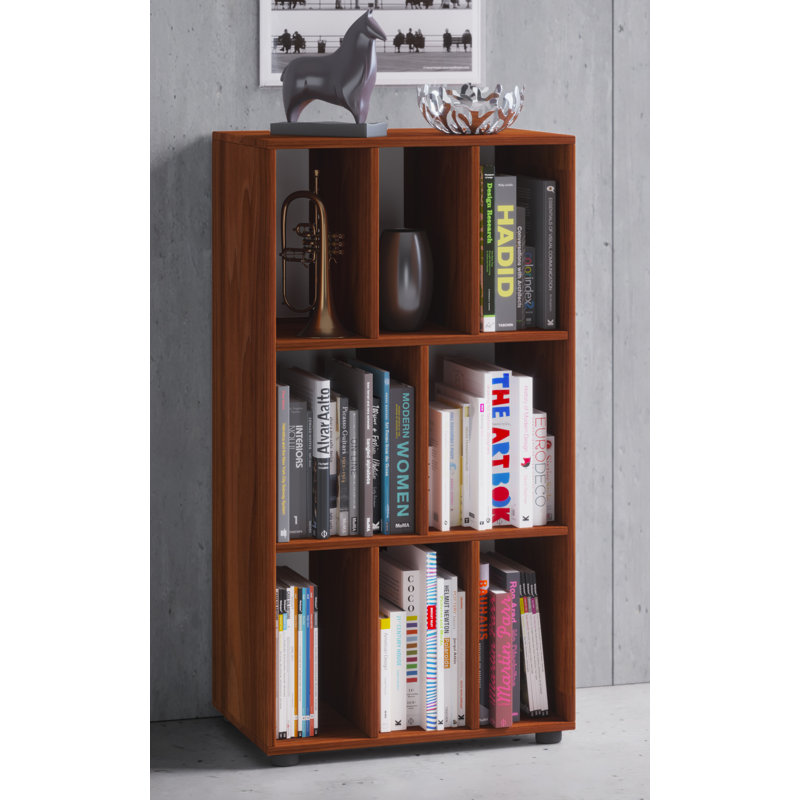 Urgeon 114cm H x 60cm W Cube Bookcase, Brown