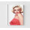 «The Flirt» par Jerry Michaels, affiche de Marilyn Monroe rose, impression de portrait de jolie femme, idée de cadeau de mode, affiche de cadeau de film