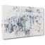 Moody New York City Skyline Watercolour - Wrapped Canvas Print-56657987