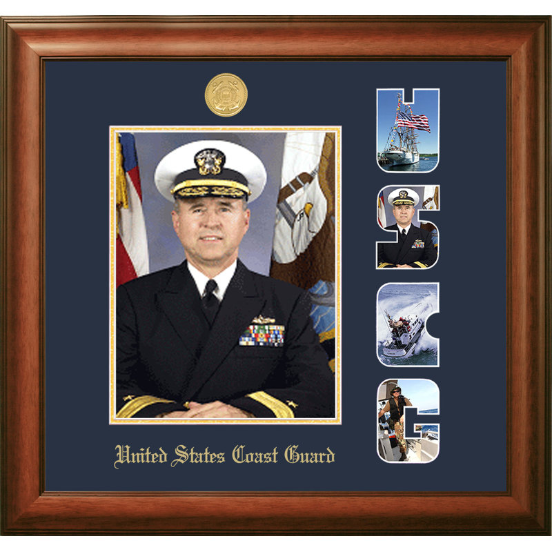Cadre photo en portrait coast guard