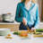 BergHOFF Balance Non-stick Stainless Steel 6Pc Knife Block Set, Recycled Material, Green
