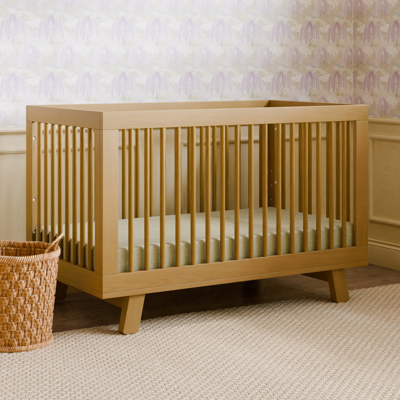 Hudson 3-in-1 Convertible Crib, Honey