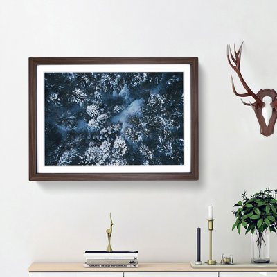 Winter Forest in Bavaria Germany - Picture Frame Painting Print