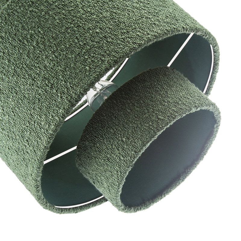 35 cm H Tiered Wool Pendant Shade ( No Direct Attachment Method ) in Green