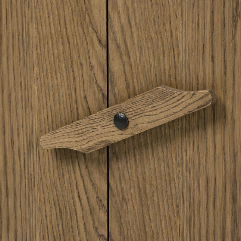 Bedford Media Console-Warm Natural Oak