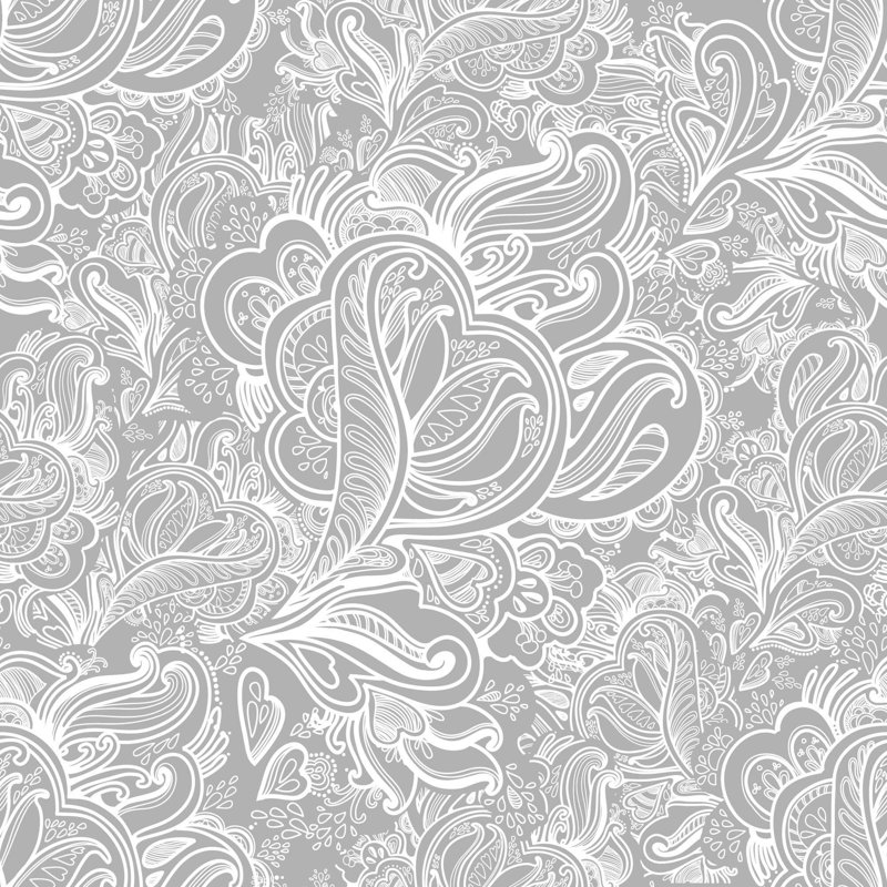 Bontje Peel & Stick Floral Tile, 102" L x 24" W