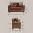 Cianca 61'' Faux Leather Loveseat-943472016