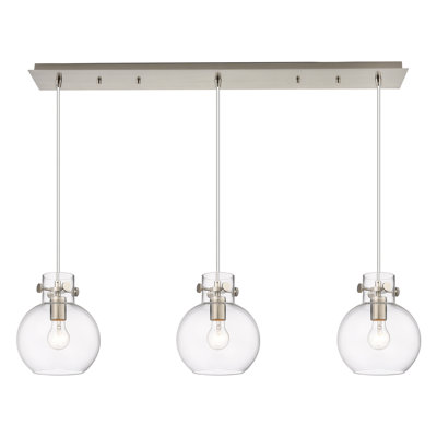 Luminaire suspendu sphère 3 lumières Amrith