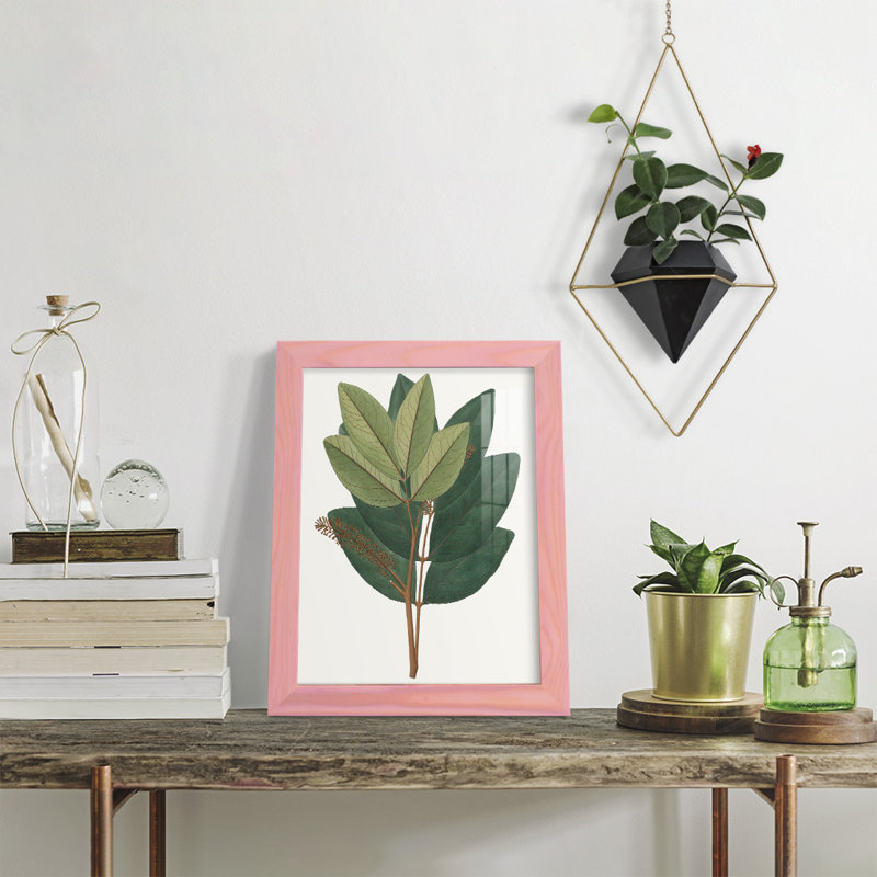 Fall Foliage IV, reproduction d'art encadrée, H 11 po x l 9 po x P 1 po, Rose