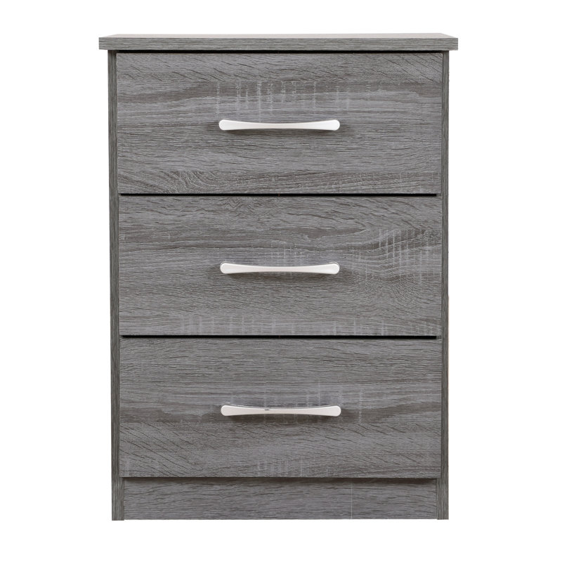Table de chevet chic gris