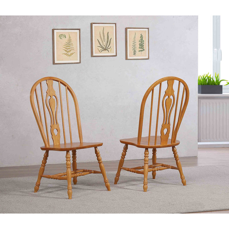 Azizi 17.75'' H Side Chair, Rich Honey Light Oak