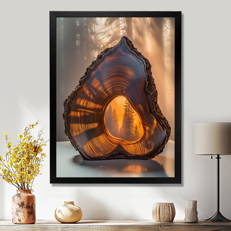 Geonte - paysages, art mural, H 32 po x l 16 po, Noir, noir, noir, noir, Reproduction encadrée d'une seule photo