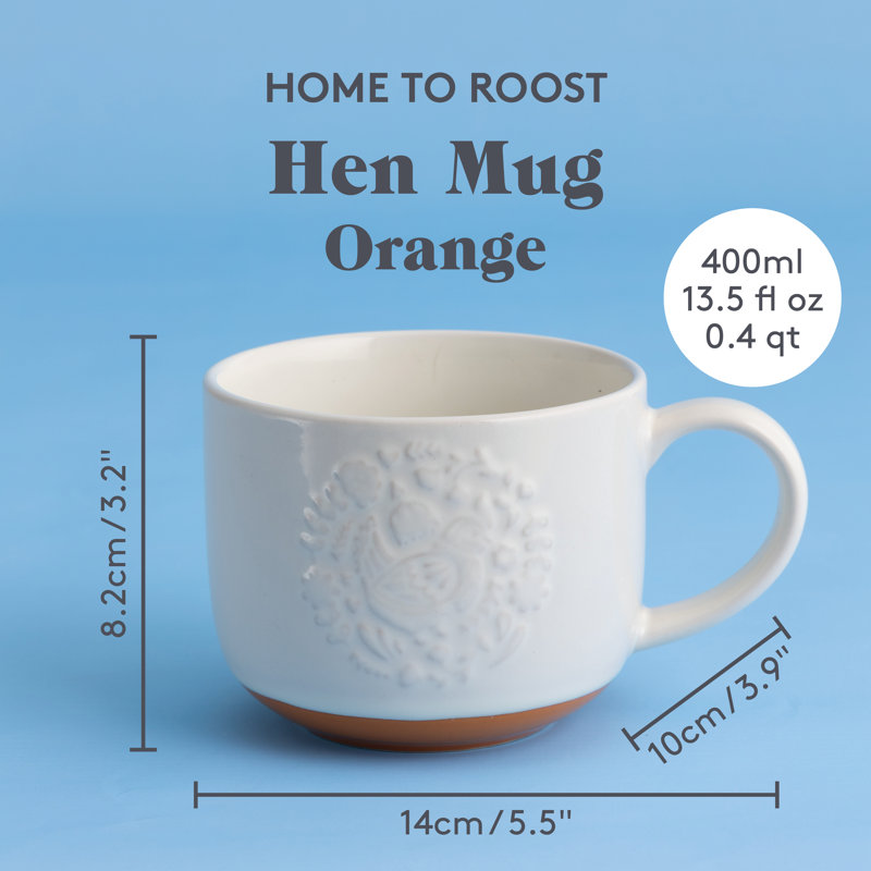 Folk Farmyard Set Of 2 Mugs